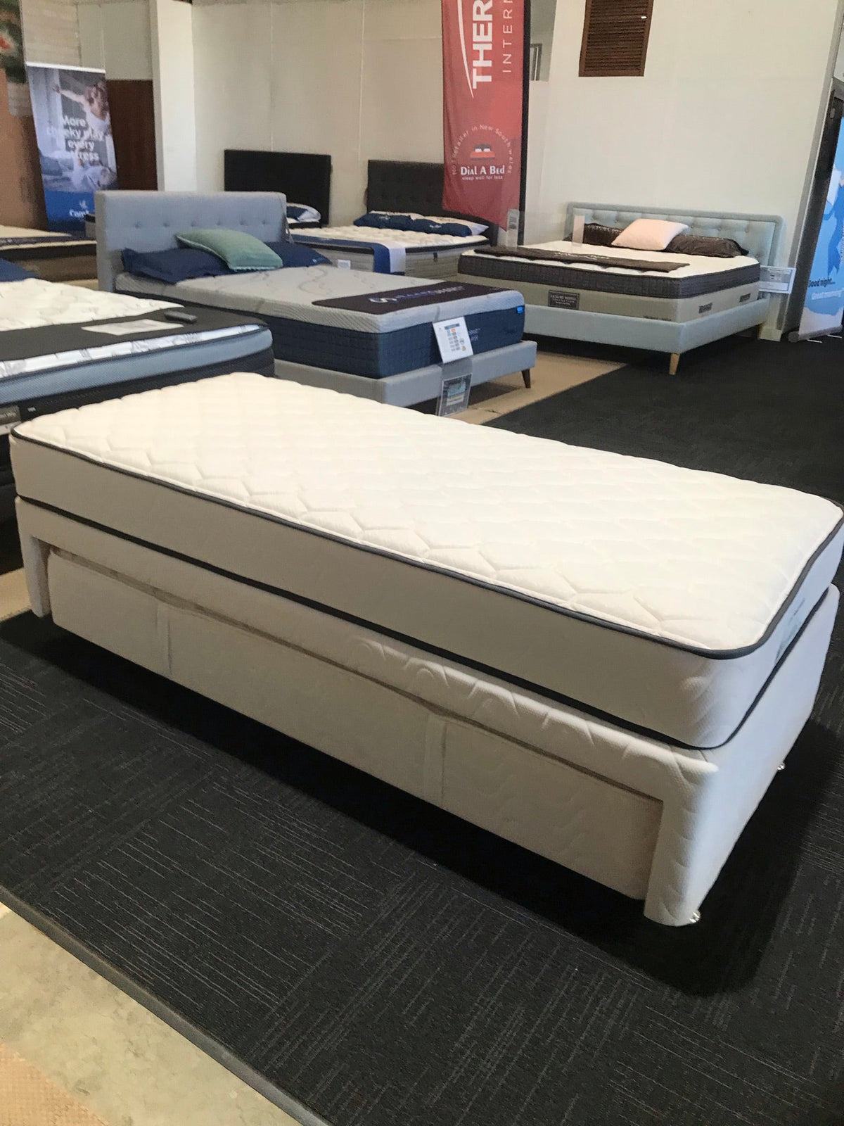 Single mattress and box spring sale