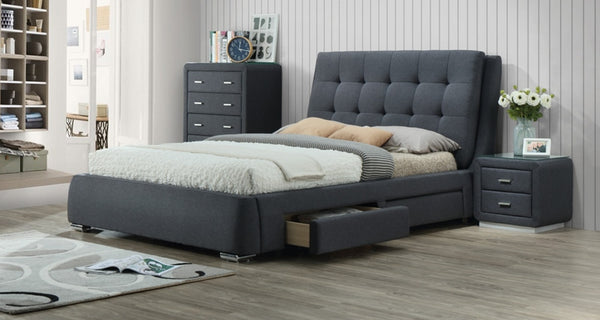 Vara Upholstered King Bed Frame